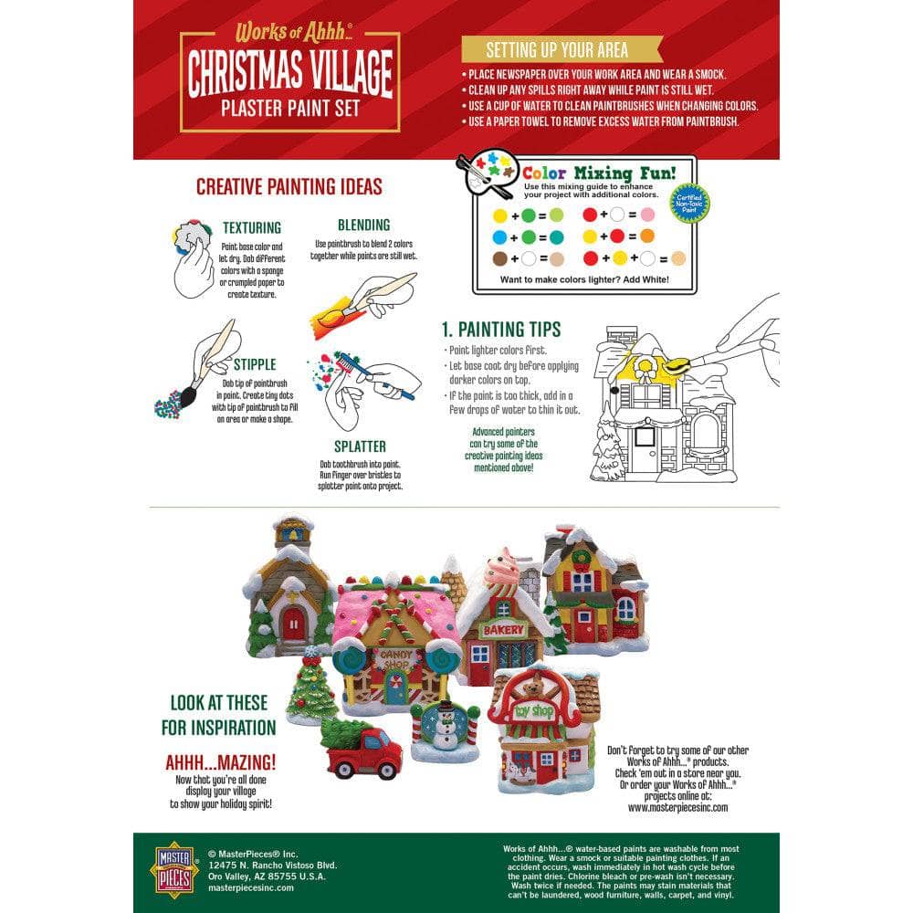 Christmas Village - Plaster Figurine Paint Set