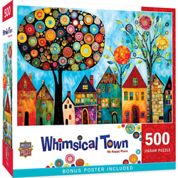 Whimsical Town - My Happy Place 500 Piece Jigsaw Puzzle (ONLINE ORDER ONLY)