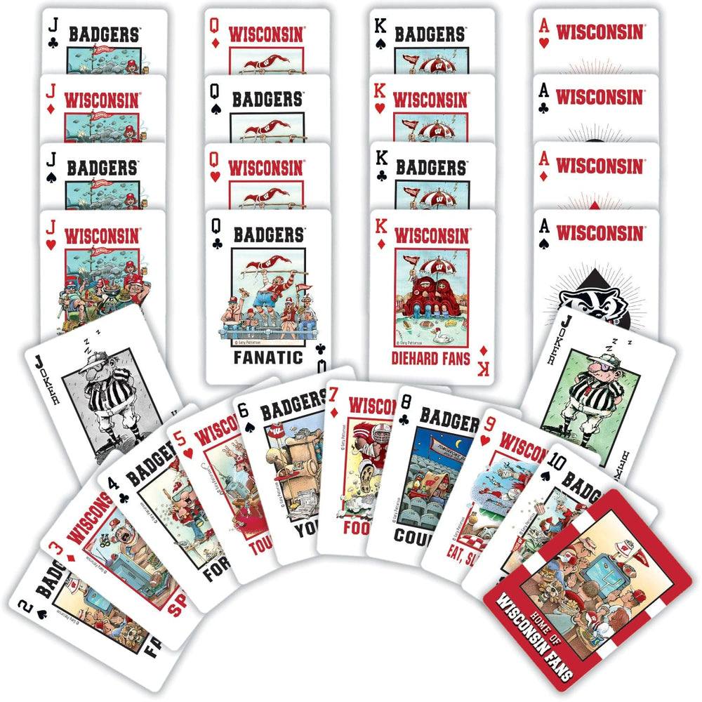 Wisconsin Badgers Fan Deck Playing Cards - 54 Card Deck (ONLINE ORDER ONLY)