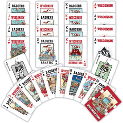 Wisconsin Badgers Fan Deck Playing Cards - 54 Card Deck