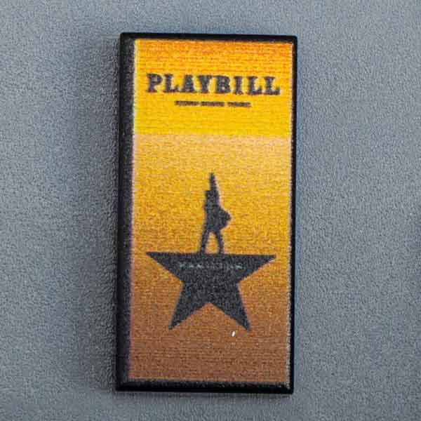 Hamilton NY Broadway Playbill - Custom Part (1x2 Tile) (Online Order Only)