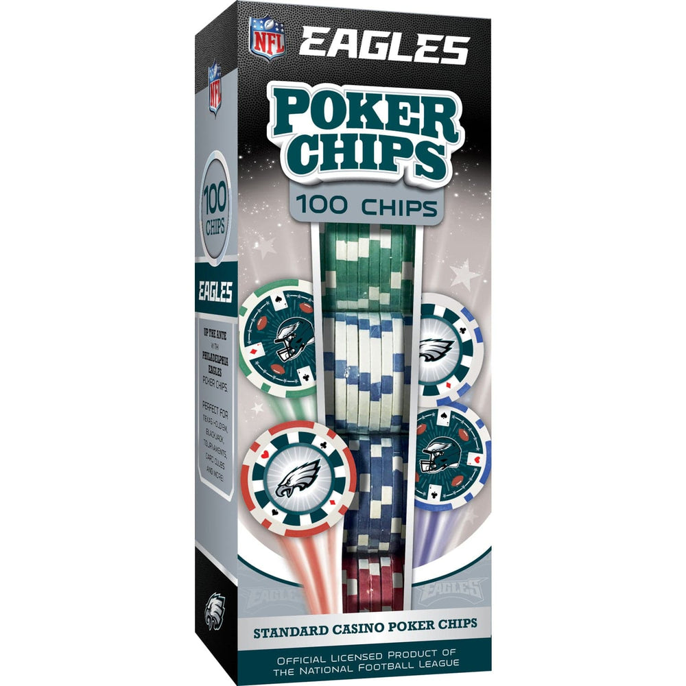 Philadelphia Eagles 100 Piece Poker Chips (ONLINE ORDER ONLY)