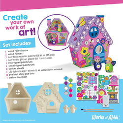 Light-Up Fairy House Wood Craft & Paint Kit (ONLINE ORDER ONLY)
