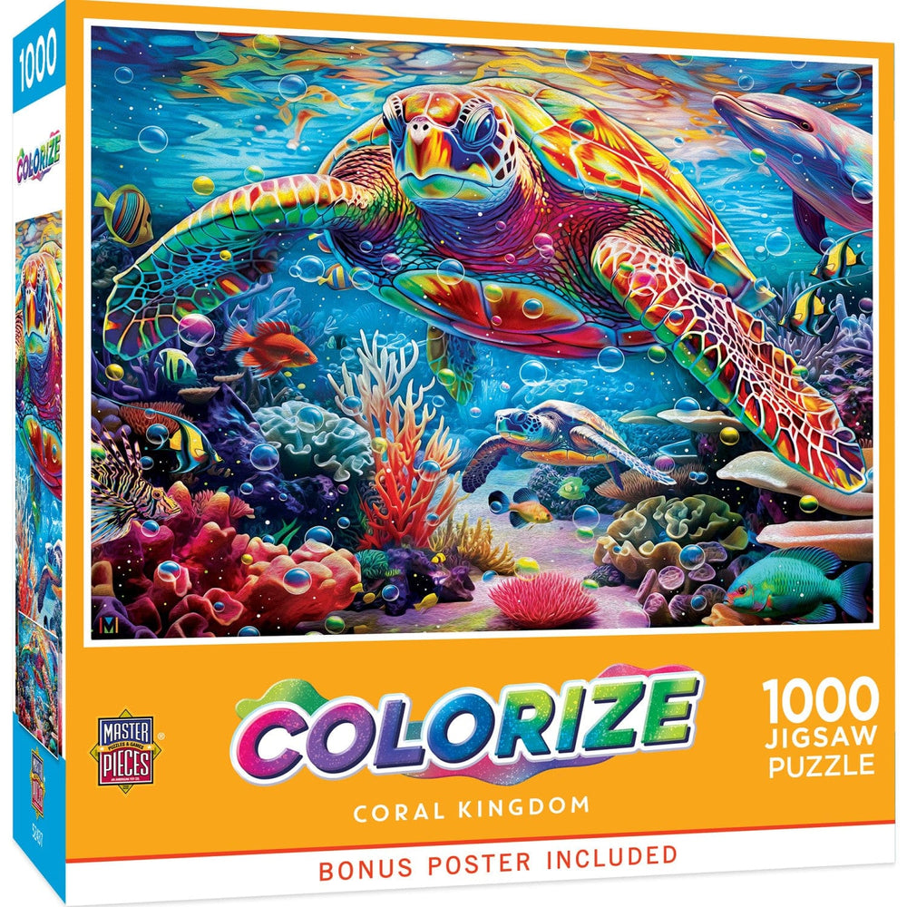 Colorize - Coral Kingdom 1000 Piece Jigsaw Puzzle (ONLINE ORDER ONLY)