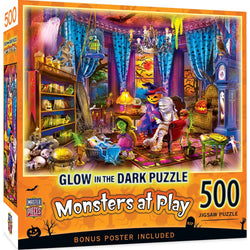 Glow in the Dark - Monsters at Play 500 Piece Jigsaw Puzzle