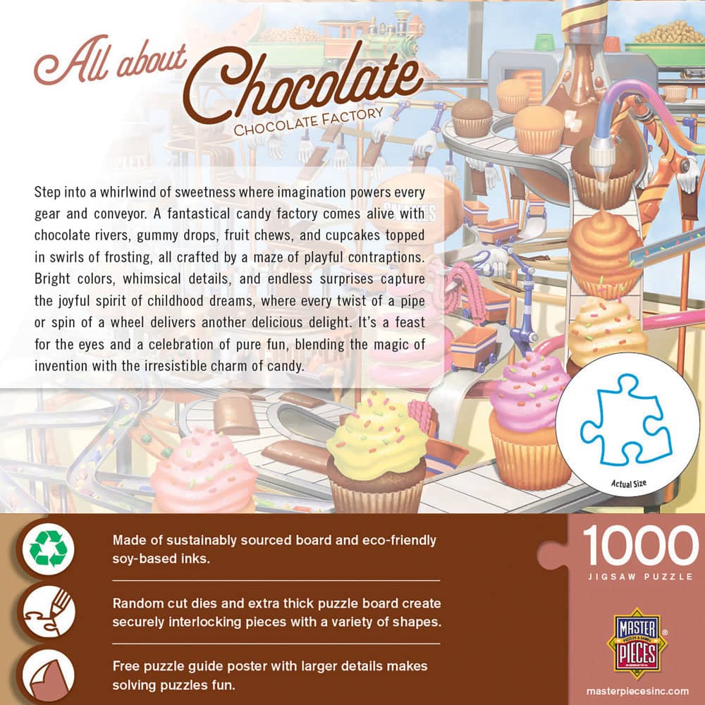 All About Chocolate - Chocolate Factory 1000 Piece Jigsaw Puzzle
