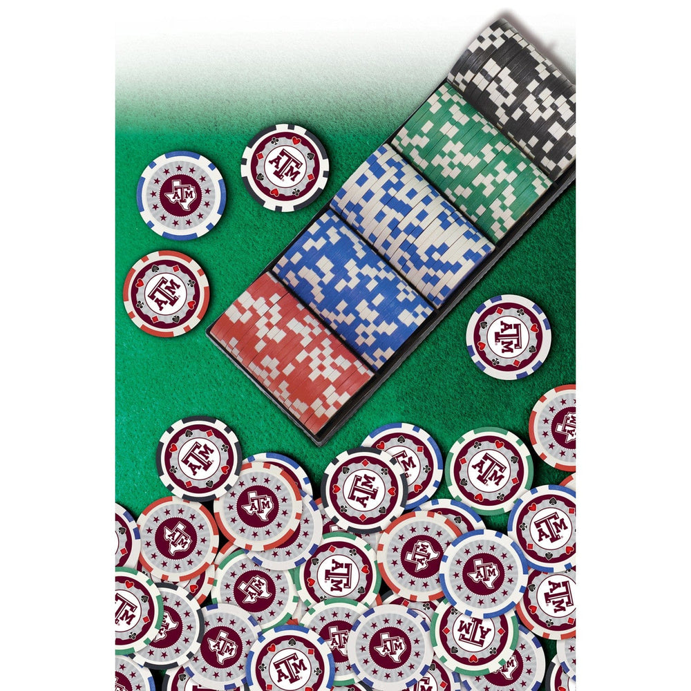 Texas A&M Aggies 100 Piece Poker Chips (ONLINE ORDER ONLY)