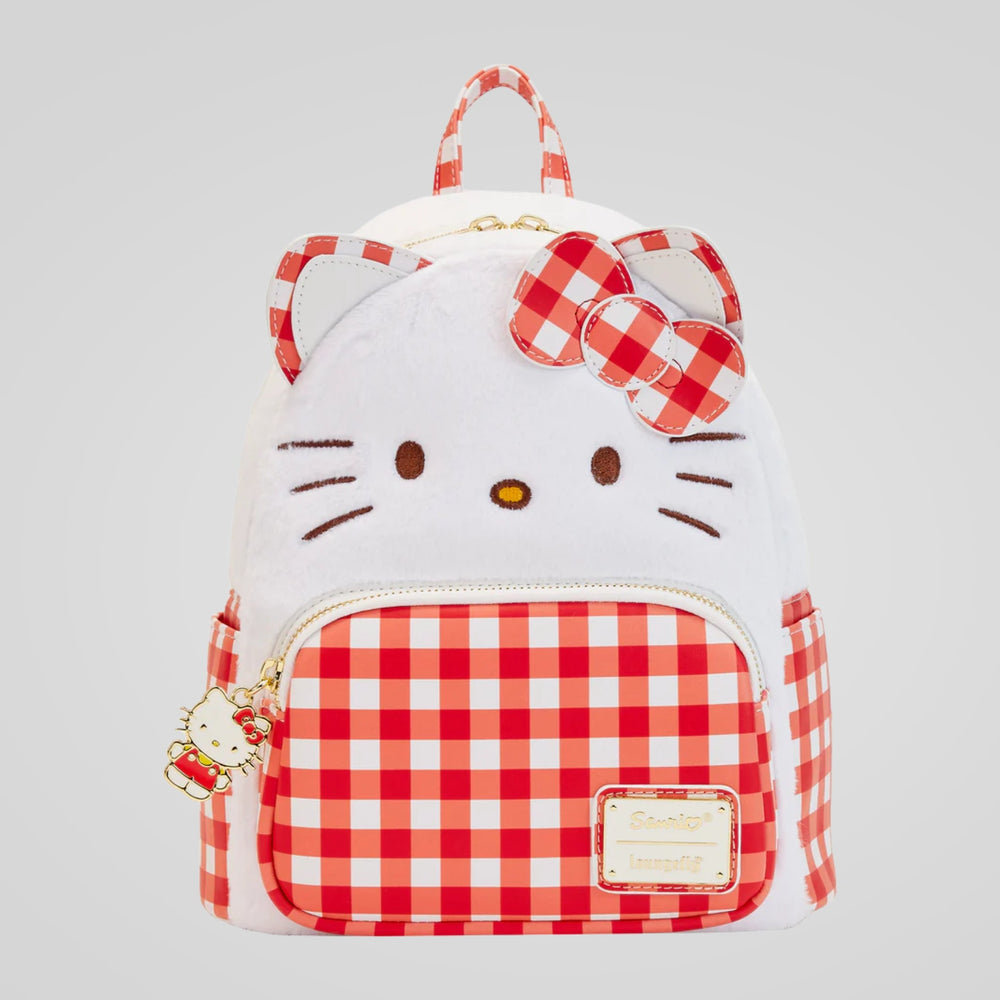 Hello Kitty (Sanrio) Gingham Mini Backpack by Loungefly (Online Order Only)