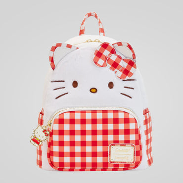 Hello Kitty (Sanrio) Gingham Mini Backpack by Loungefly (Online Order Only)