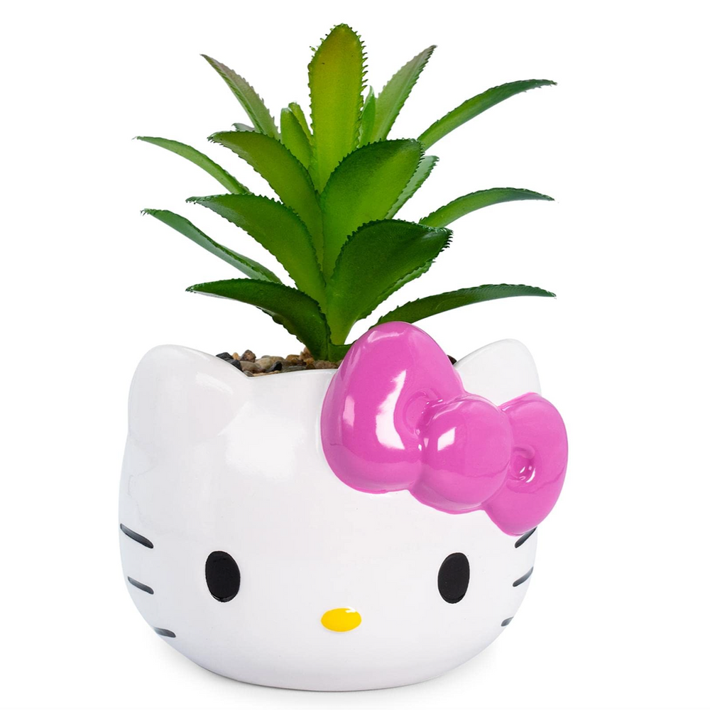 Hello Kitty Ceramic Planter with Faux Plant (ONLINE ORDER ONLY)
