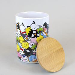 Hello Kitty & Friends (Sanrio) Ceramic Snack Jar with Bamboo Lid (ONLINE ORDER ONLY)