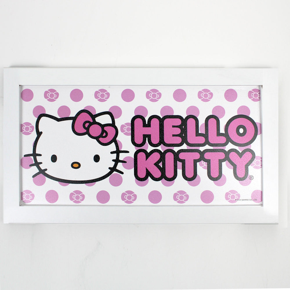 Hello Kitty Pink Bows Framed Wall Sign (ONLINE ORDER ONLY)