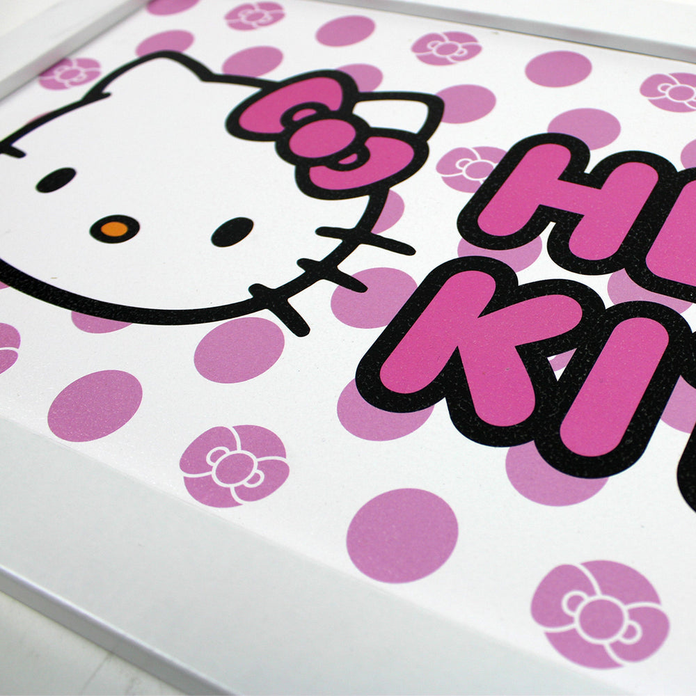 Hello Kitty Pink Bows Framed Wall Sign (ONLINE ORDER ONLY)