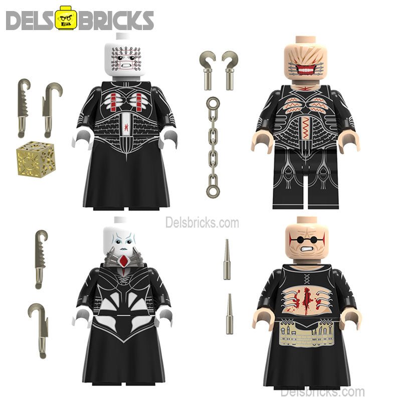 Hellraiser Cenobites from Hell set of 4 Lego Minifigures Custom Horror Toys (ONLINE ORDER ONLY)