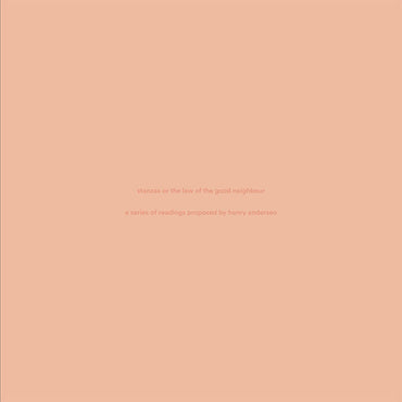 HENRY ANDERSEN - Stanzas Or The Law Of The Good Neighbour [Vinyl] (ONLINE ORDER ONLY)