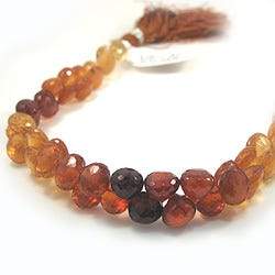 Hessonite Garnet `Candy Kiss` Briolettes (ONLINE ORDER ONLY)