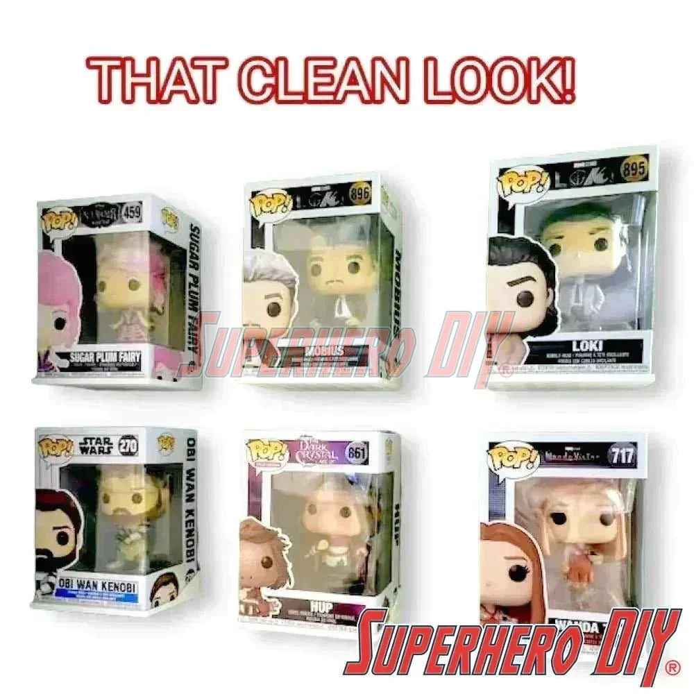 Hexagon Funko Pop Box Floating Shelves | Wall Mount fits Soft Cases or Hard Protectors or Funko Box only | Screws included! (ONLINE ORDER ONLY)
