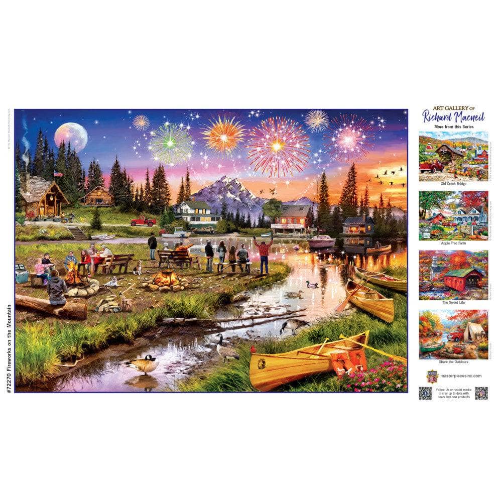 Art Gallery - Fireworks on the Mountain 1000 Piece Jigsaw Puzzle (ONLINE ORDER ONLY)