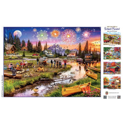 Art Gallery - Fireworks on the Mountain 1000 Piece Jigsaw Puzzle (ONLINE ORDER ONLY)