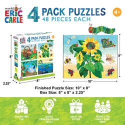 World of Eric Carle 48 Piece Jigsaw Puzzles 4-Pack