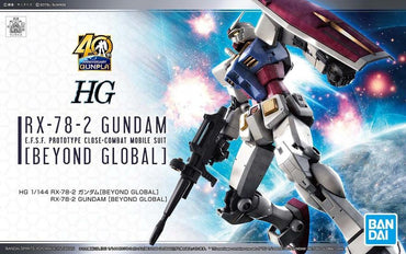 Bandai Spirits: Gundam (Beyond Global) - HG 1/144 Gundam RX-78-2 Model Kit (ONLINE ORDER ONLY)