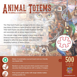 Tribal Spirit - Animal Totems 500 Piece Jigsaw Puzzle (ONLINE ORDER ONLY)
