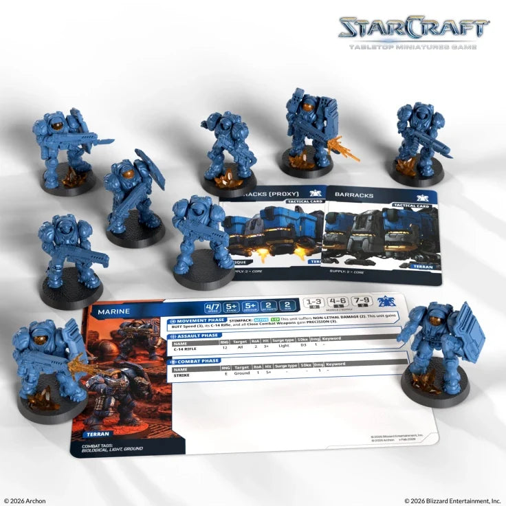 StarCraft The Miniatures Game: Terran: Marine Expansion Set (ONLINE ORDER ONLY)