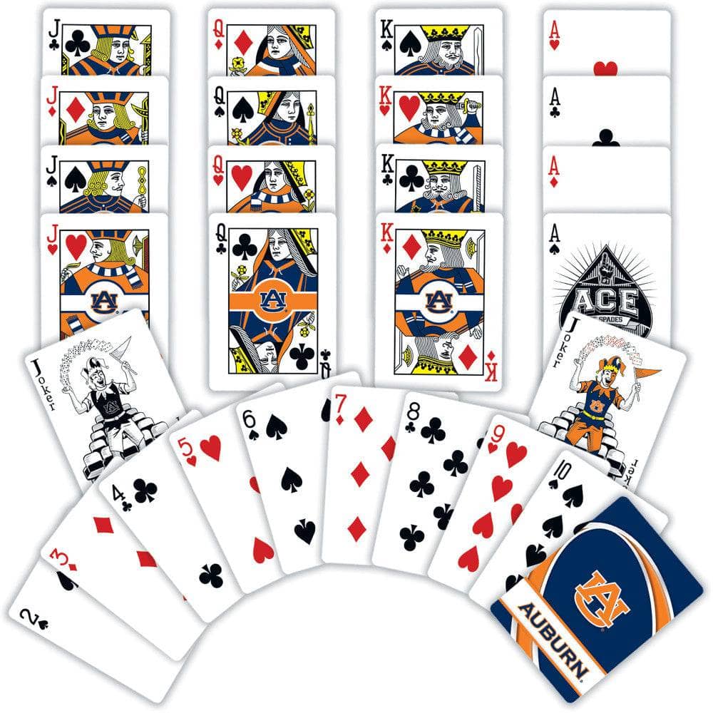 Auburn Tigers Playing Cards - 54 Card Deck (ONLINE ORDER ONLY)