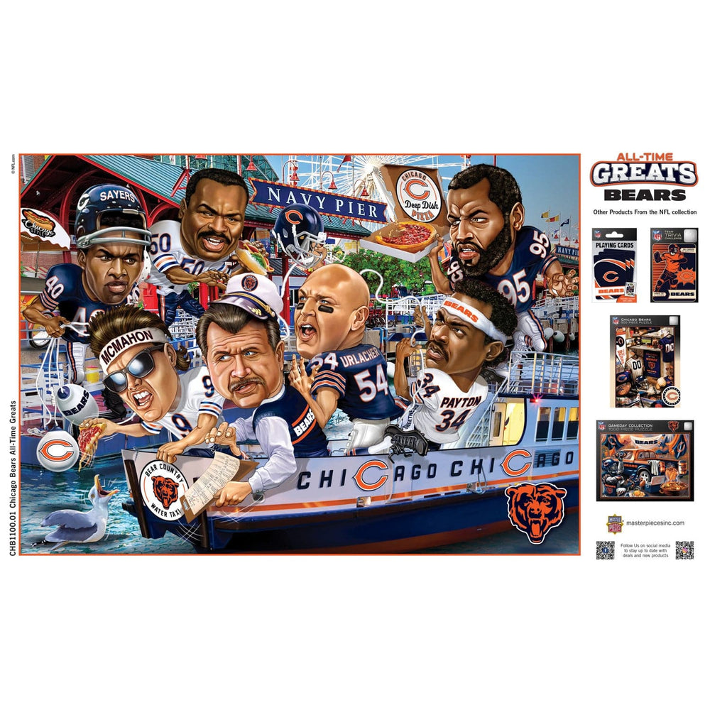 Chicago Bears - All Time Greats 500 Piece Jigsaw Puzzle (ONLINE ORDER ONLY)