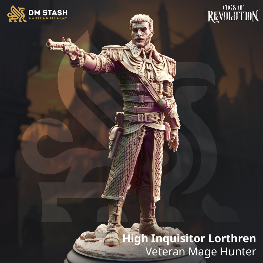 High Inquisitor Lorthren, Veteran Mage Hunter (Male Human Ranger / Gunslinger) (Online Only)