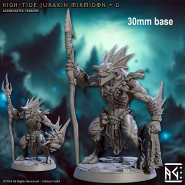 High-Tide Jurakin Mirmidon: Sculpt D (Male Merfolk Warrior) (Online Only)