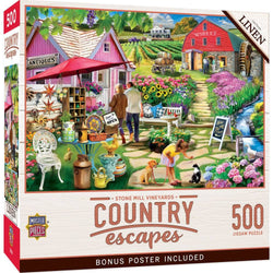 Country Escapes - Stone Mill Vineyards 500 Piece Jigsaw Puzzle (ONLINE ORDER ONLY)