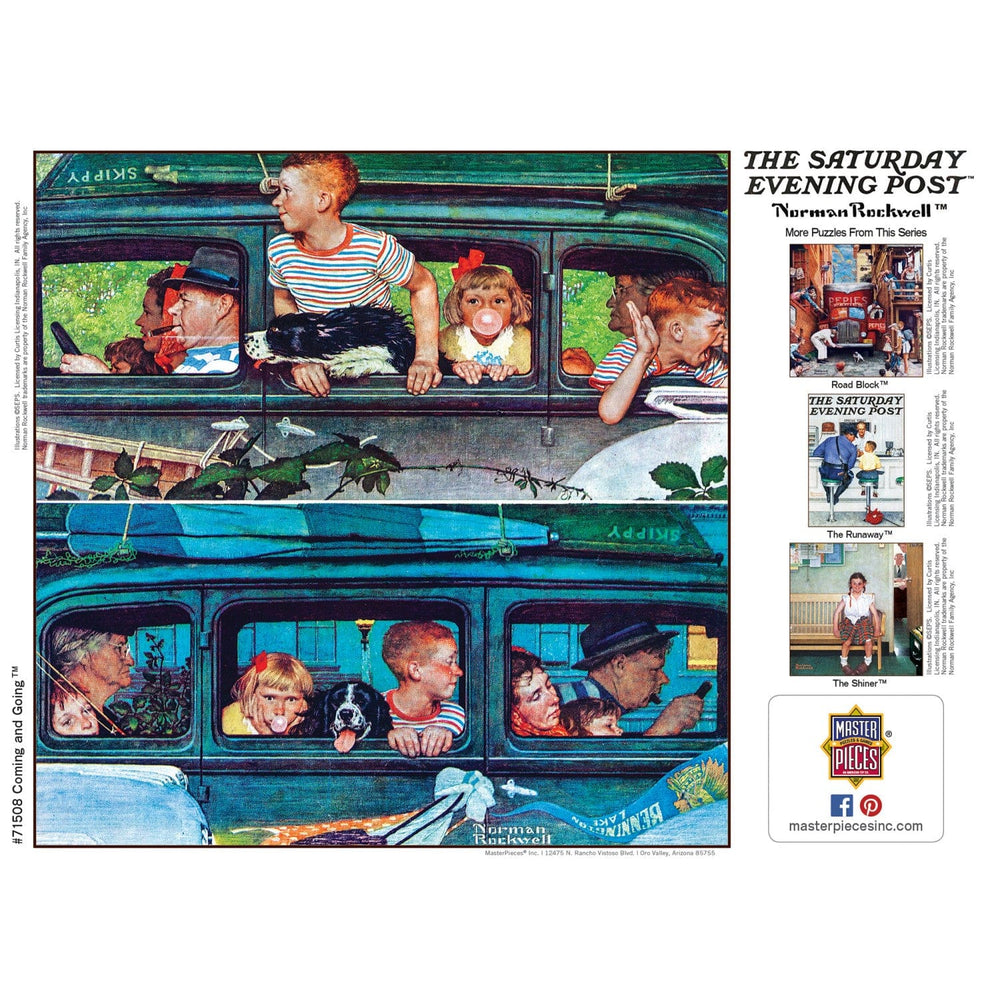 Saturday Evening Post - Coming and Going 1000 Piece Jigsaw Puzzle (ONLINE ORDER ONLY)