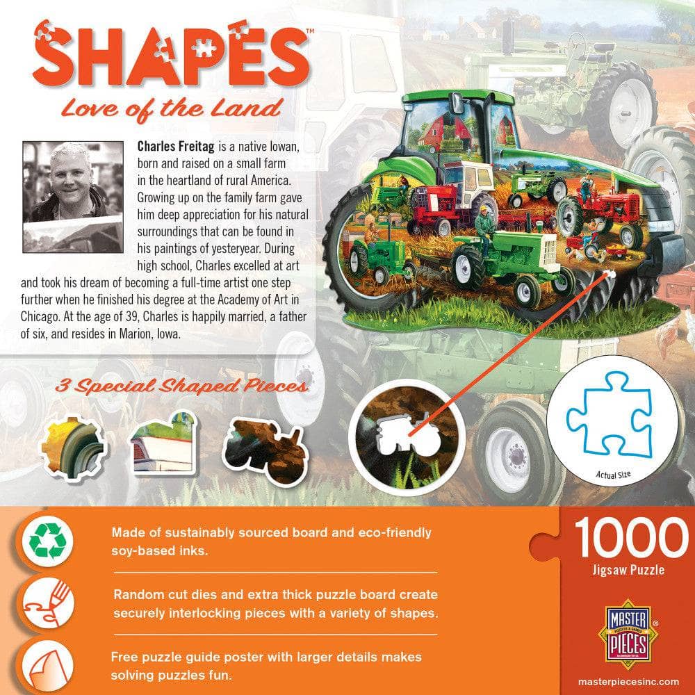 Shapes - Love of the Land 1000 Piece Shaped Jigsaw Puzzle (ONLINE ORDER ONLY)