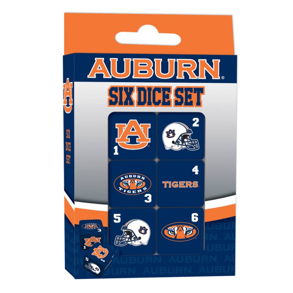 Auburn Tigers Dice Set - 19mm