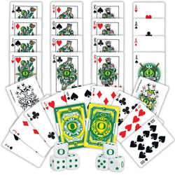 Oregon Ducks - 2-Pack Playing Cards & Dice Set