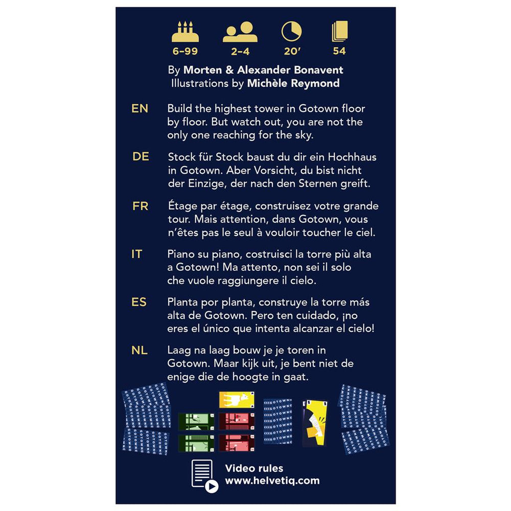 Go Town - A great back-stabbing card game for the whole family (ONLINE ORDER ONLY)