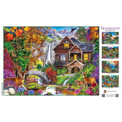 Tranquility - Hidden Falls Cottage 1000 Piece Jigsaw Puzzle (ONLINE ORDER ONLY)