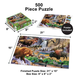 Yellowstone National Park 500 Piece Jigsaw Puzzle