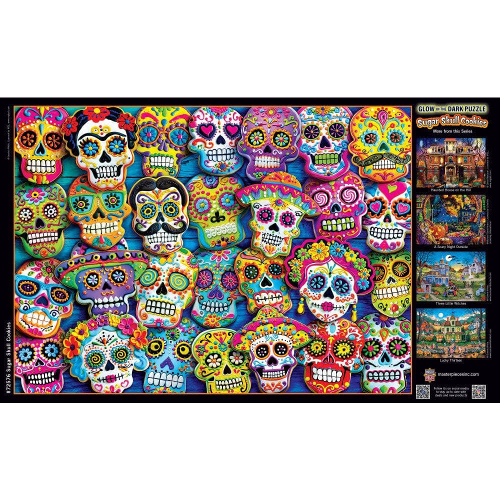 Glow in the Dark - Sugar Skull Cookies 1000 Piece Jigsaw Puzzle (ONLINE ORDER ONLY)