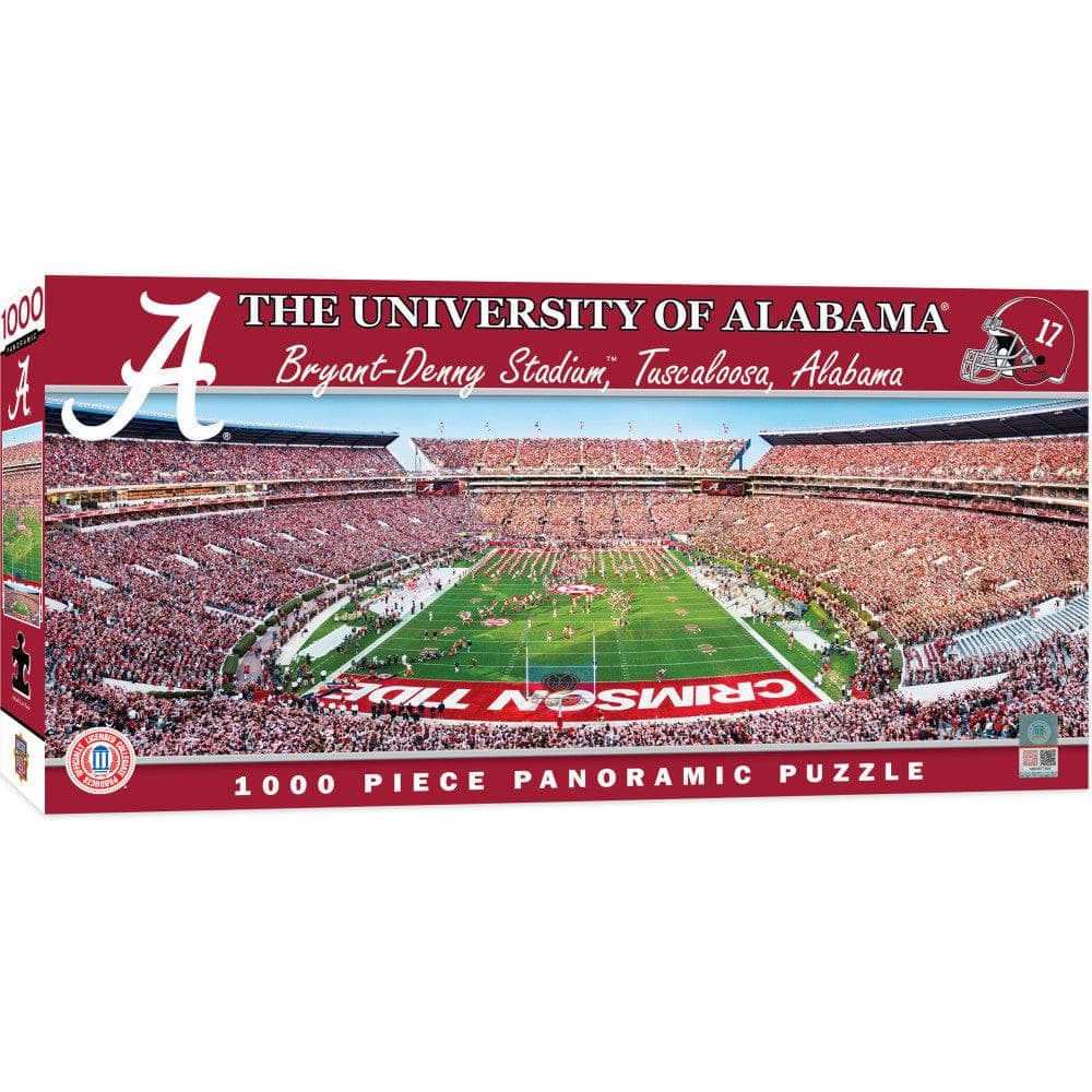 Alabama Crimson Tide - 1000 Piece Panoramic Jigsaw Puzzle - End View (ONLINE ORDER ONLY)