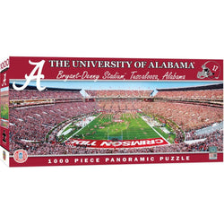 Alabama Crimson Tide - 1000 Piece Panoramic Jigsaw Puzzle - End View (ONLINE ORDER ONLY)
