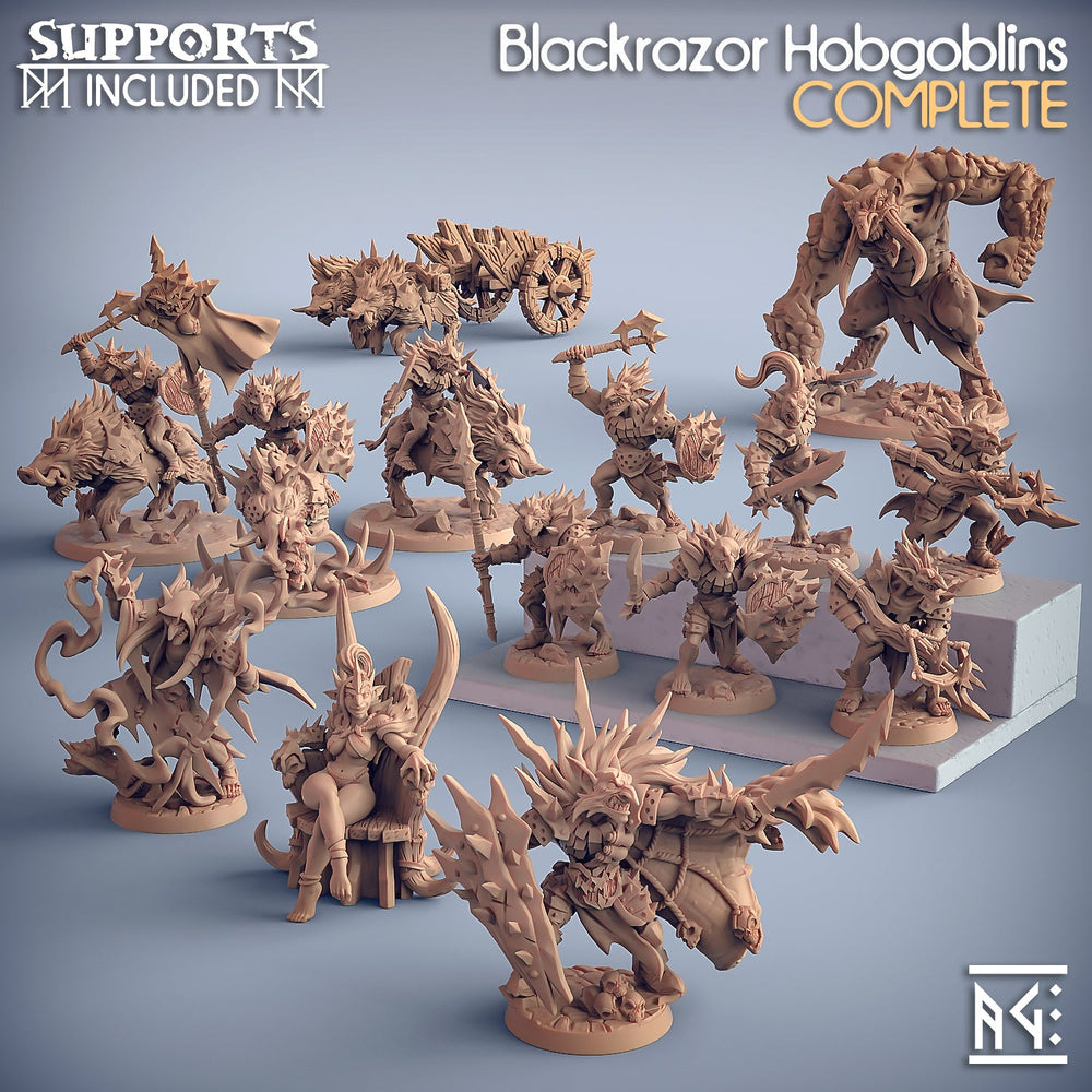 3D Printed Artisan Guild Blackrazor rock Troll Blackrazor Hobgoblins 28mm 32mm (Online Only)