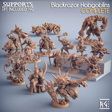 3D Printed Artisan Guild Standalone Blackrazor Weapons Blackrazor Hobgoblins 28mm 32mm (Online Only)