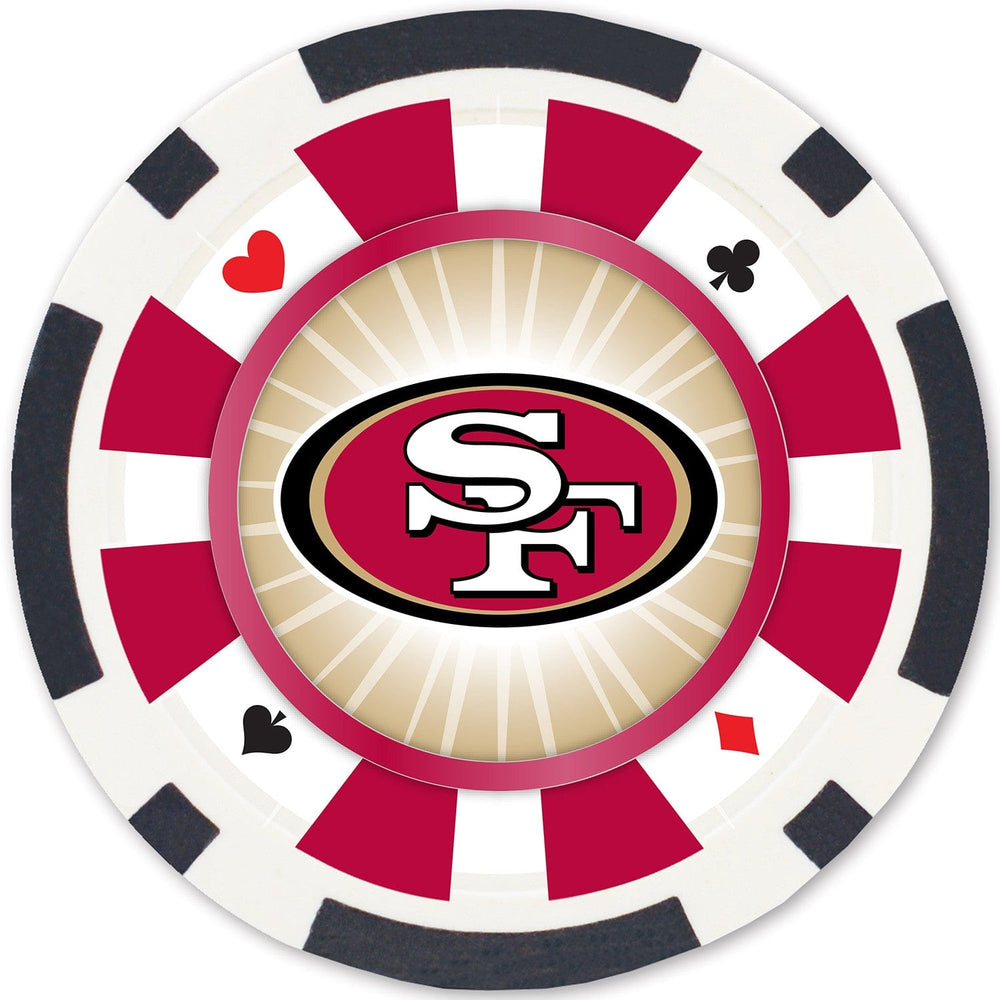 San Francisco 49ers 100 Piece Poker Chips (ONLINE ORDER ONLY)