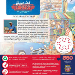 Drive-Ins, Diners & Dives - The Surf Dog Grill 550 Piece Jigsaw Puzzle (ONLINE ORDER ONLY)