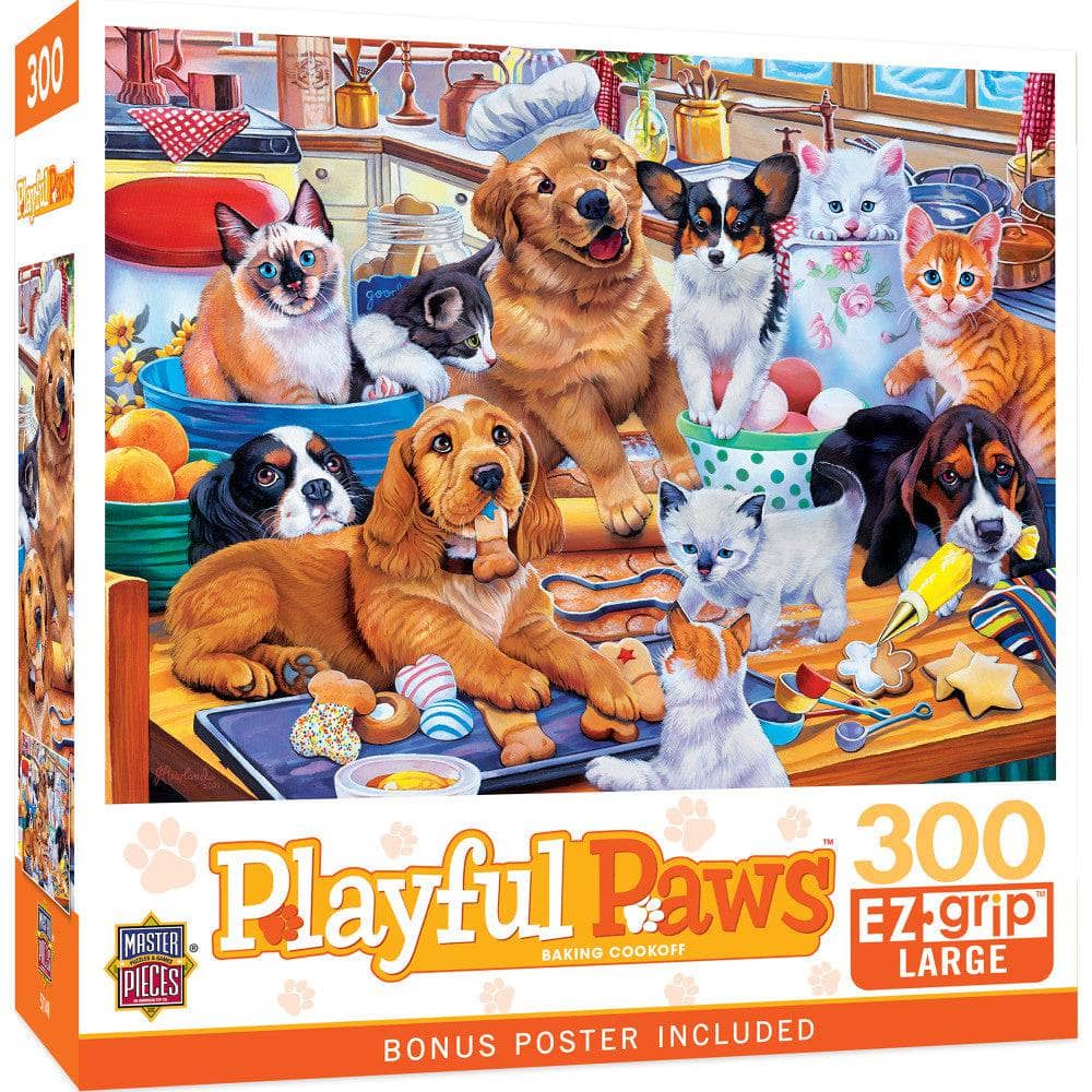 Playful Paws - Baking Cookoff 300 Piece EZ Grip Jigsaw Puzzle (ONLINE ORDER ONLY)