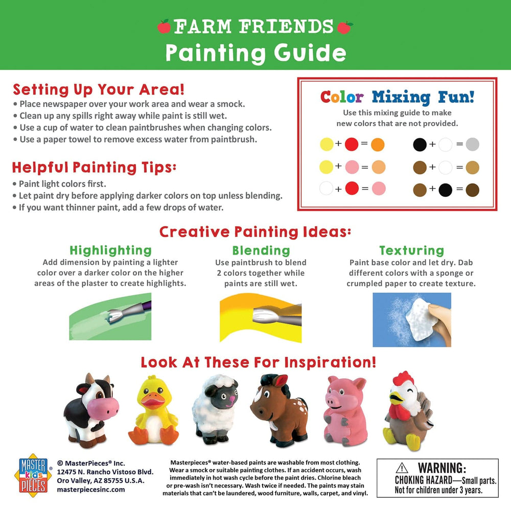 Farm Friends - Plaster Figurine Paint Set (ONLINE ORDER ONLY)