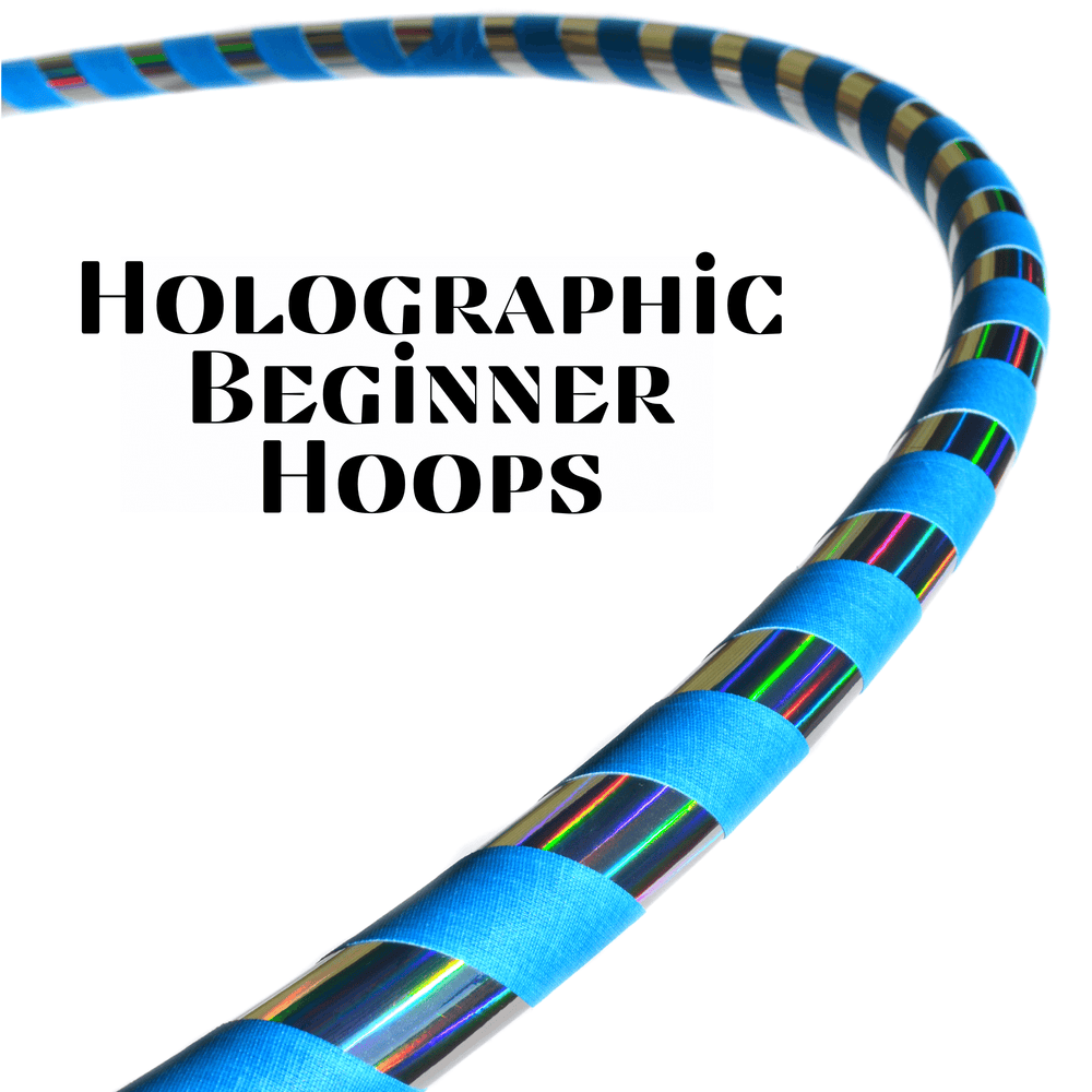 Beginner & Weighted Fitness Taped Beginner Hula Hoops | Mirror, Holographic, & Prism Deco Tapes + Gaffer Grip Tape (ONLINE ORDER ONLY)