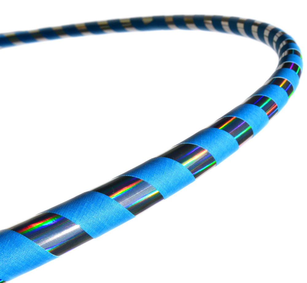 Beginner & Weighted Fitness Taped Beginner Hula Hoops | Mirror, Holographic, & Prism Deco Tapes + Gaffer Grip Tape (ONLINE ORDER ONLY)